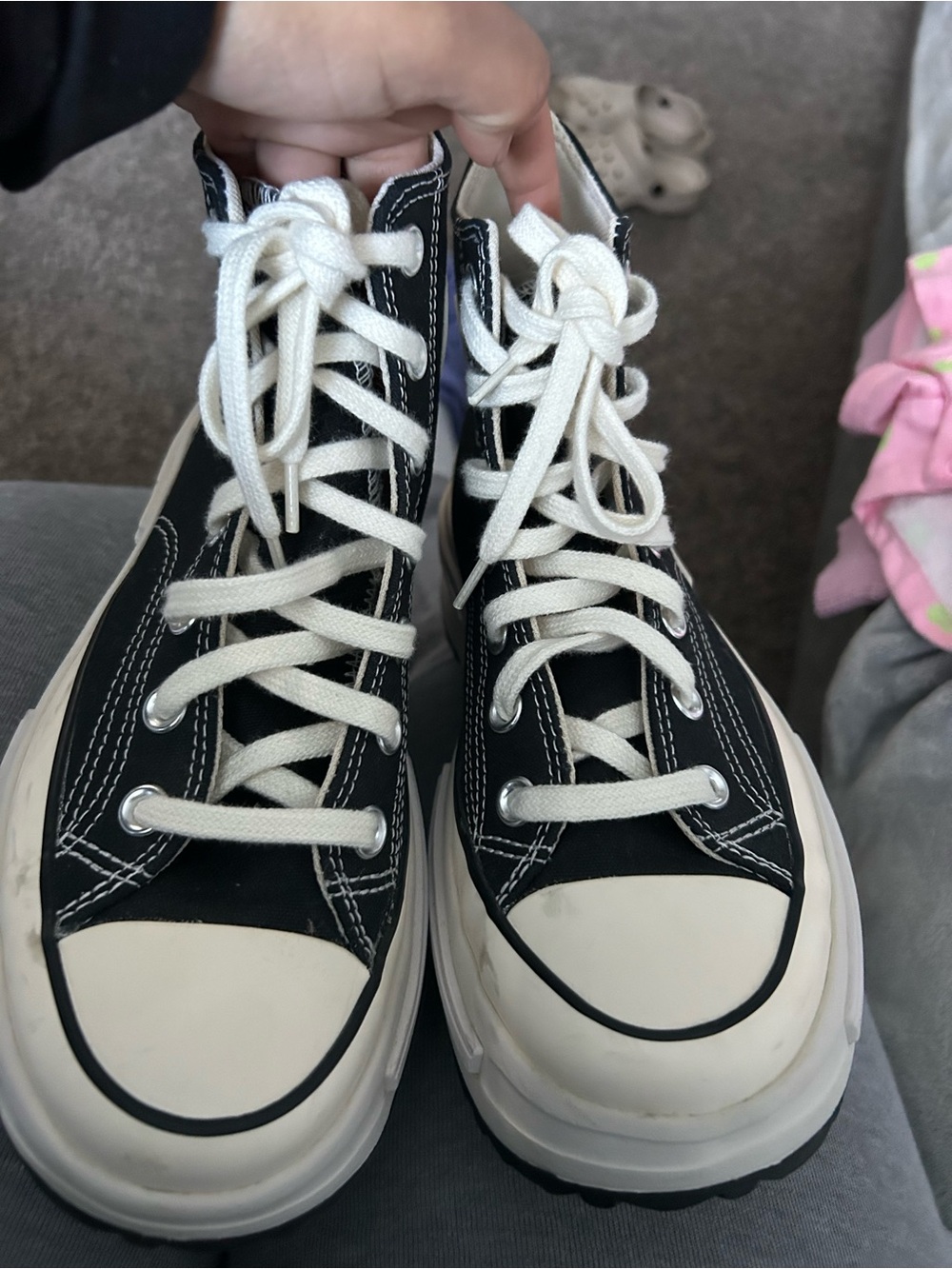 Converse Kids Black High-Top Sneakers with White Laces